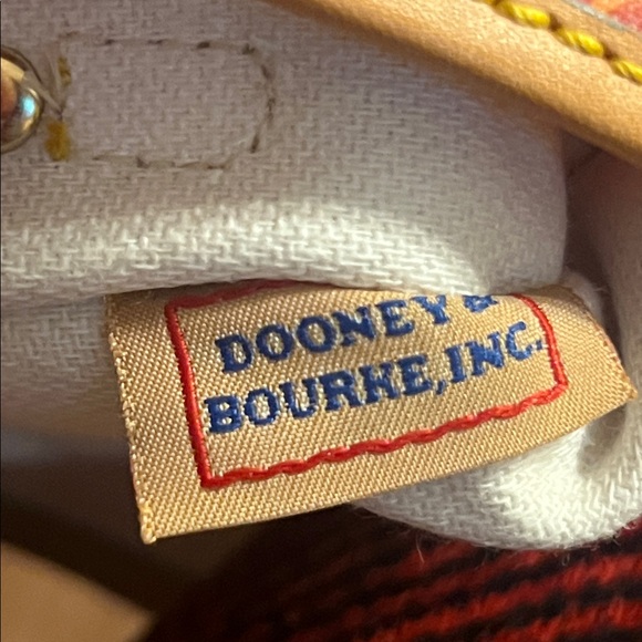 Dooney & Bourke Red Wristlet with Tan Accents - Picture 8 of 9